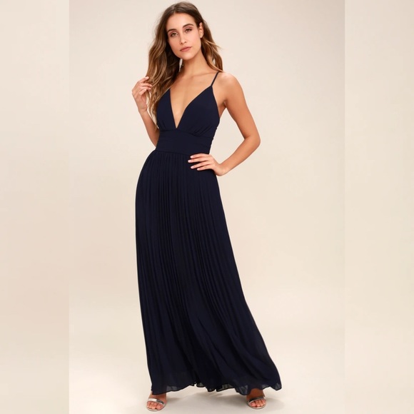 Lulus Dresses & Skirts - LuLu’s "Depths of My Love" Navy Maxi Dress